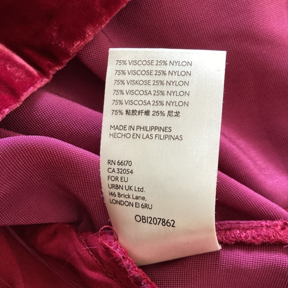 Anthropologie NWT Melody Velvet Tunic Dress Size  XXSP RED - Picture 9 of 10